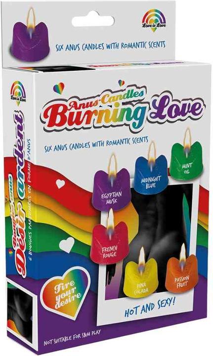 Actual product image Spencer & Fleetwood Rainbow Burning Love anus candles (6 pcs.)