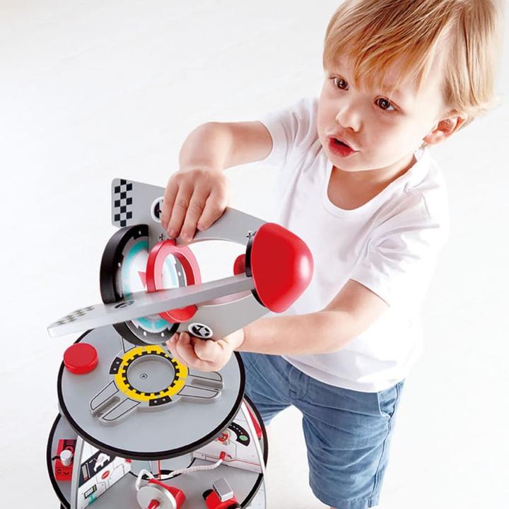 Actual product image Hape four-stage rocket