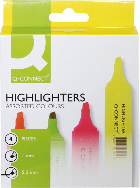 Image du produit Q-Connect Surligneur Economy (Multicolore, 1 mm, 4 x)