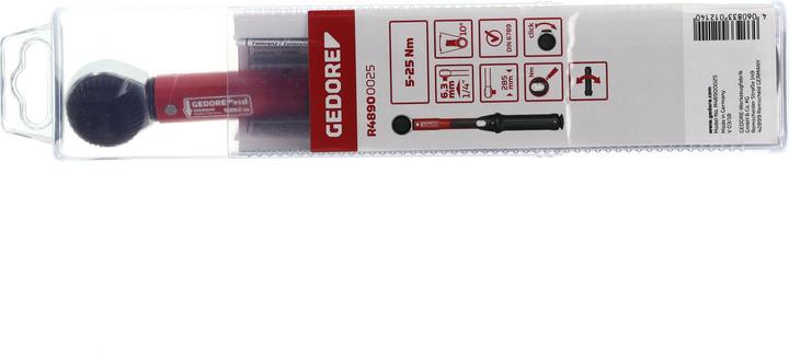 Produktbild Gedore Red Drehmomentschlüssel (1/4", 5 Nm, 25 Nm)