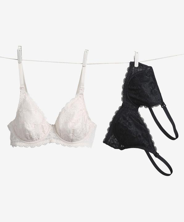 Vertbaudet 2er-Pack Still-BHs mit Spitze und Bügeln