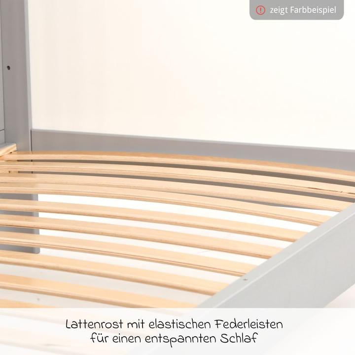 Produktbild jonka Gitterbetten Babybett und Kinderbett Erwin mit 3-fach (140 x 70 cm)