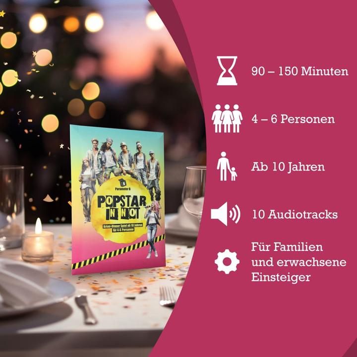 Produktbild Parameter B Popstar in Not - Krimidinner (Deutsch)