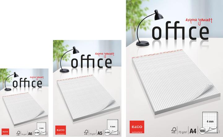 Produktbild Elco Notizblock Office (A4, Kariert)