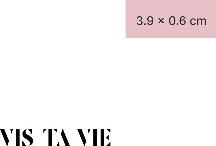 Image du produit minink Tatouage temporaire - VIS TA VIE