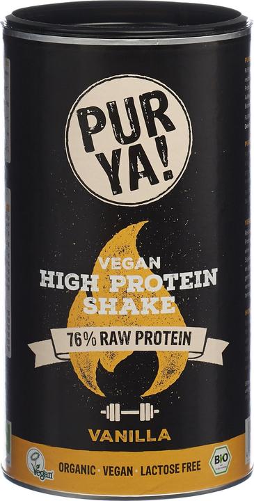 Pur Ya! Shake végétalien hyperprotéiné Vanille Bio (Vanille, 550 g)