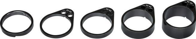Actual product image PRO Vibe spacer set 1 1/8" top 5mm bottom 3,5,10,15mm (203.20 mm)