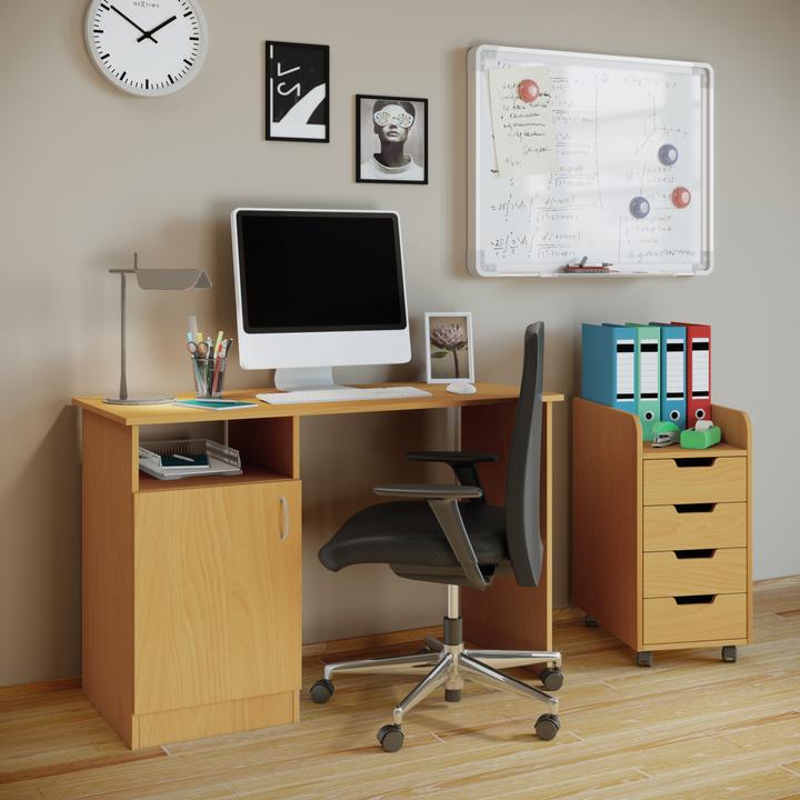 Produktbild VCM Holz Büroschrank Rollcontainer Konal Mini mit Schublade (33 x 40 cm)