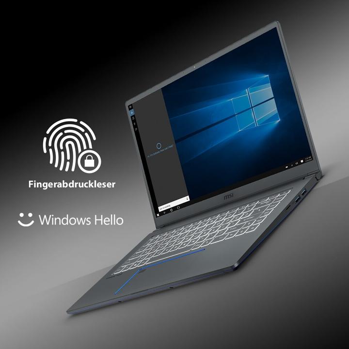 Actual product image MSI Prestige 15 (15.60", Intel Core i7-10710U, 16 GB, 512 GB, DE)
