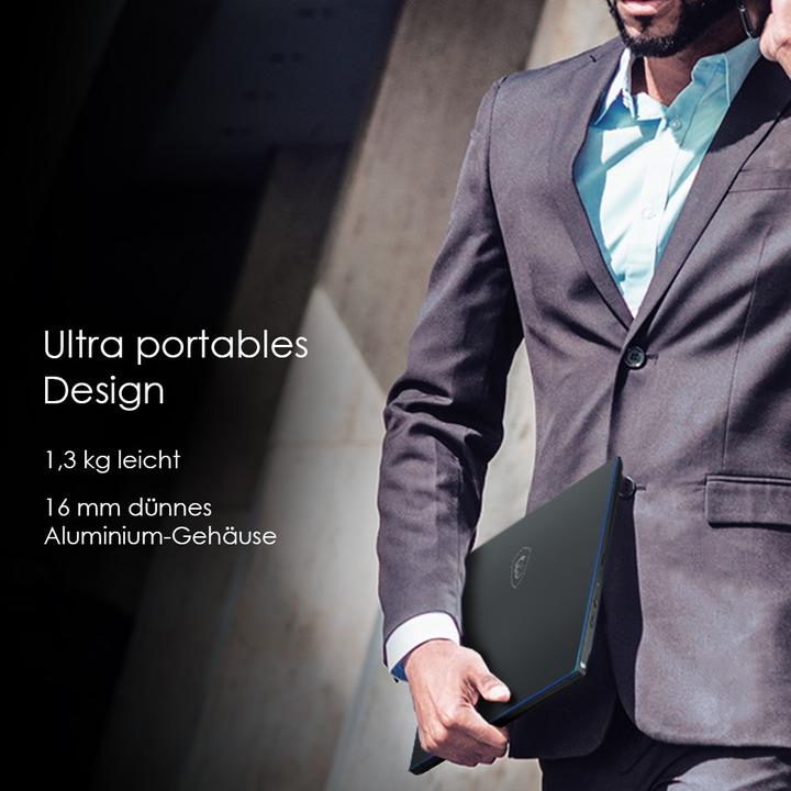 Actual product image MSI Prestige 14 (14", Intel Core i7-10710U, 16 GB, 1000 GB, DE)