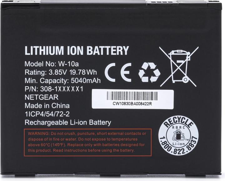 Actual product image Netgear MHBTR10-10000S Replacement battery