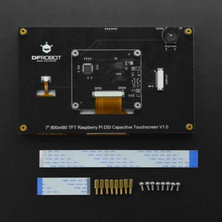 Image du produit DFRobot Écran tactile capacitif 7 pouces pour Raspberry Pi, interface DSI, 800×480
