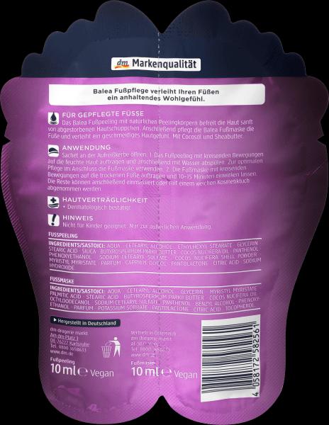 Produktbild dm Balea Fusspeeling & Fussmaske Set (Fussmaske, 10 ml)