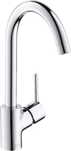 hansgrohe Kitchen mixer with single-lever mixer Talis S glossy chrome 14870000