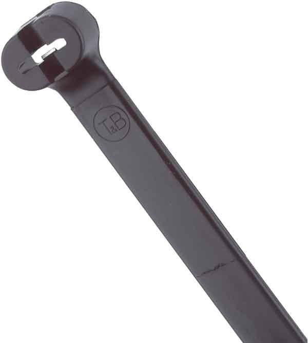 Actual product image ABB Cable tie TY-Rap 223 x 7mm, Polyamide 6.6, 540N, Black (Plastic cable ties, 223 mm, 50 pcs.)