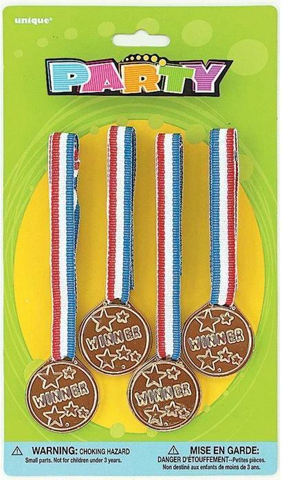 Image du produit Unique Party Collier de la médaille d'anniversaire (lot de 4)