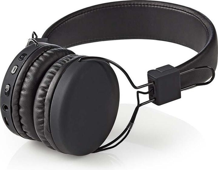 Immagine prodotto Nedis Microfono integrato Bluetooth On-Ear pieghevole nero, HPBT1100BK, taglia unica (15 h, Senza fili)