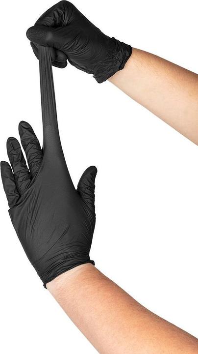 Actual product image Neo Nitrile gloves, black, 100 pieces, size XL (XL)
