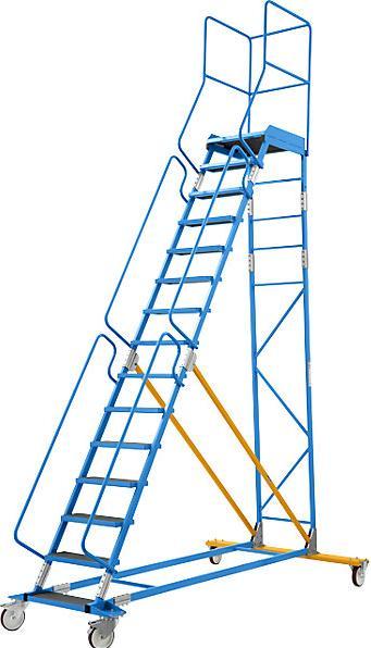 Image du produit eurokraft pro Échelle à plate-forme mobile PREMIUM (Échelle à plate-forme, 235 cm)