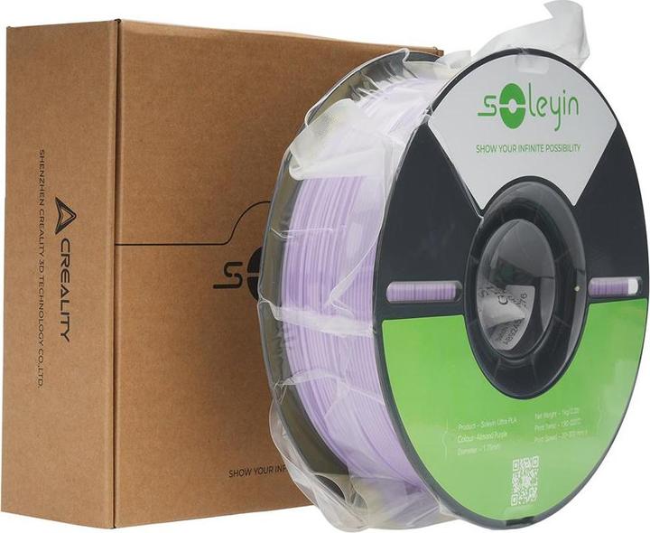 Actual product image Creality Filament Soleyin Ultra-PLA Violett 1.75 mm 1.29 kg (PLA, 1.75 mm, 1290 g, Violet)