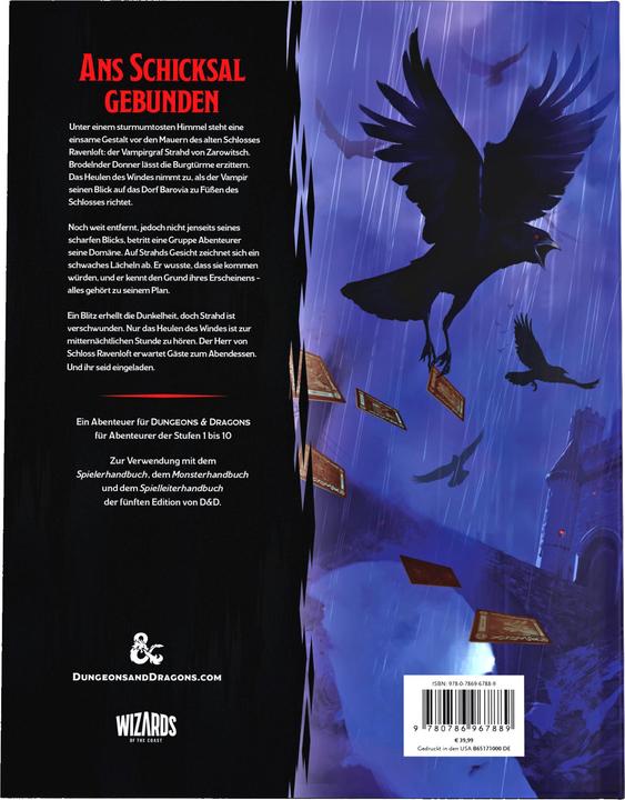 Produktbild Wizards of the Coast Dungeons & Dragons - Curse Of Strahd - Deutsch (Deutsch)