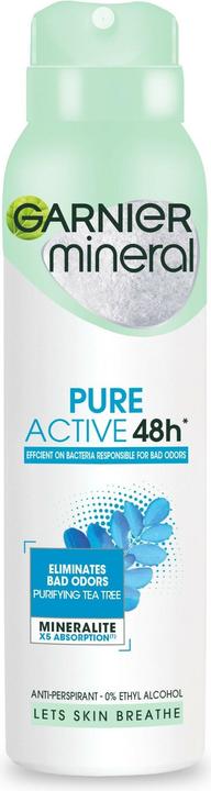 Garnier GARNIER Pure Active 48h Mineral Women DEO spray 150ml (Spray, 150 ml)