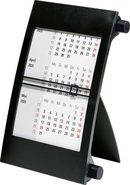 Image du produit Rido Calendrier 3 mois table 2025 noir (Allemand)