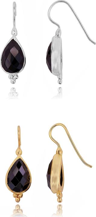 Image du produit Leyda Pendentifs D'Oreilles Goutte (plaqué or 750 / 18 K, Argent 925, Pierres)