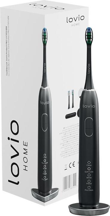 Actual product image Lovio LVTB124BK SonicProtect PRO Black (Sonic toothbrush)