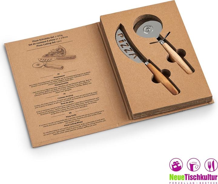 Produktbild neuetischkultur Pizza-Schneide-Set, 2-teilig