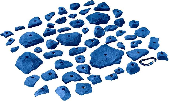 Produktbild KS Klettergriffe Klettergriffe Set Set Naturstein 55er (Blau)