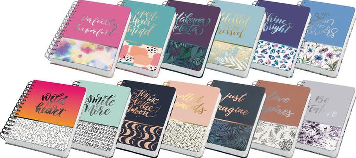 Actual product image Jolie Spiral notebook (168 x 215 mm, Checked, Hardcover)