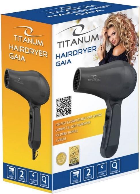 Immagine prodotto Titanum TBH003K Asciugacapelli nero 750 W