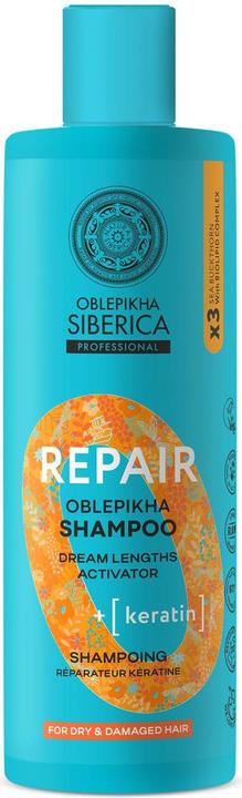Natura Siberica Oblpikha Repair Keratin Shampoo For Dry Hair 400ml (400 ml)