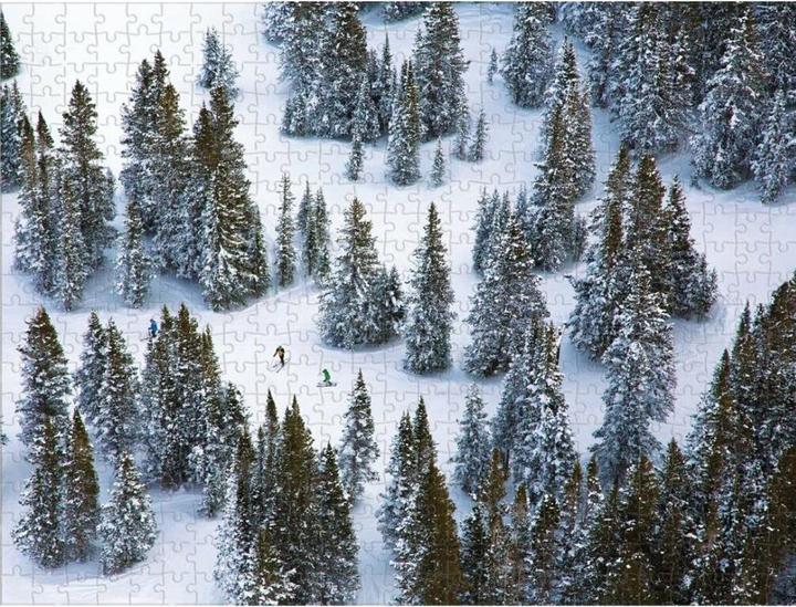 Produktbild Abrams & Chronicle Gray Malin The Snow - 2-seitiges Puzzle (500 Teile)