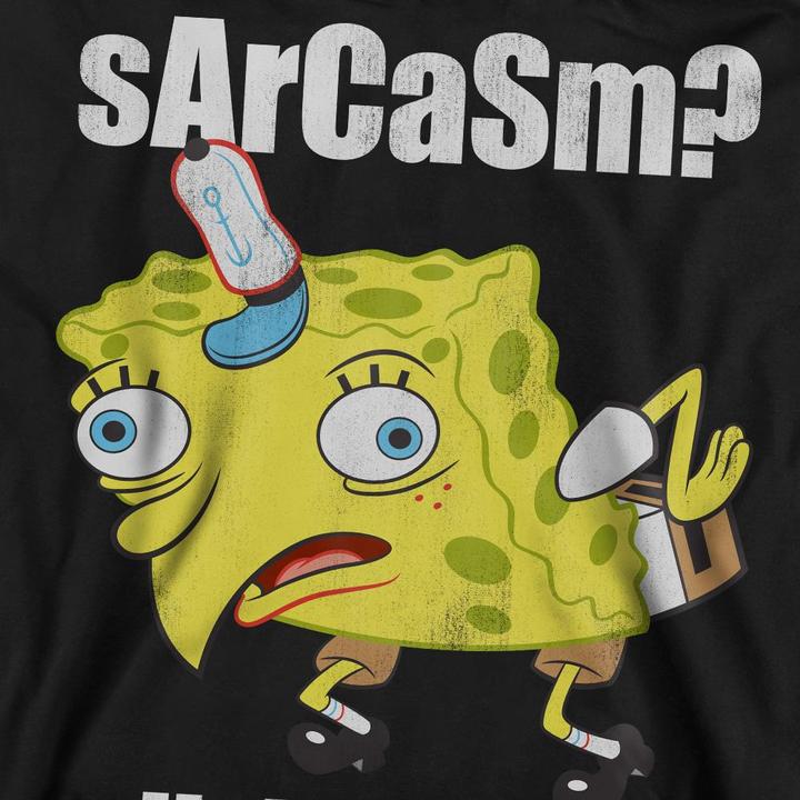 Produktbild Spongebob Squarepants Sarcasm Meme Sweatshirt (L)