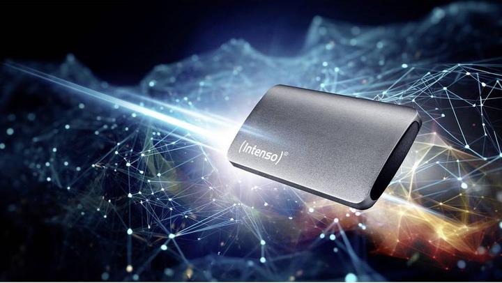 Actual product image Intenso SSD 1.0TB TX800 1.8" USB 3.2 Gen1 Anthracite (1000 GB)