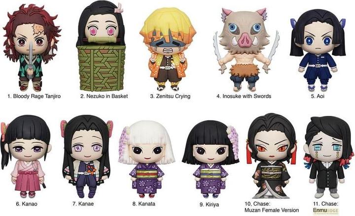 Produktbild Monogram Int. Demon Slayer: Kimetsu no Yaiba 3D PVC-Taschenanhänger Series 4 Display (24)