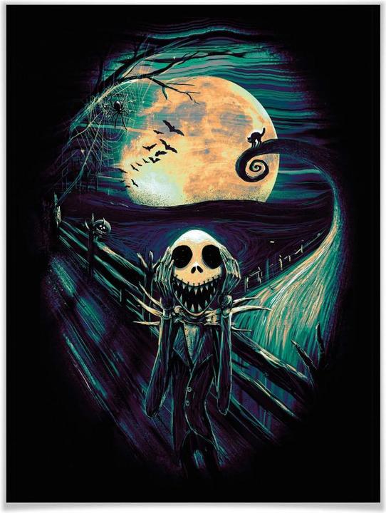 Image du produit Trenddeko The Scream Before Christmas (Le cri avant Noël) (120 x 150 cm)