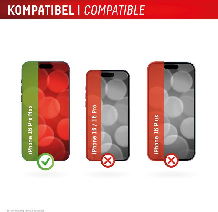 Produktbild Displex Real Glass, 2D Panzerglas + Handyhülle (1 Stück, Apple iPhone 16 Pro Max)