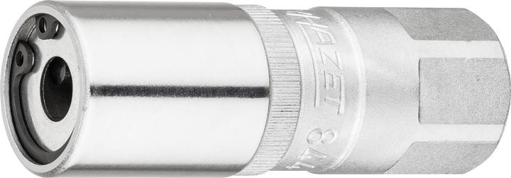 HAZET Stud bolt extractor 844-8 ∙ Square, hollow 12.5 mm (1/2 inch) ∙ 23 mm