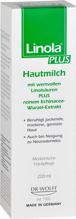 Produktbild Dr. Wolff Linola plus Hautmilch Milch, 200 ml Lotion (Körpermilch, 200 ml)