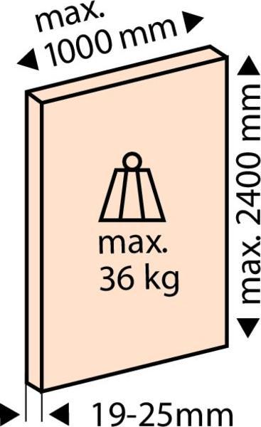 Produktbild HAWA Schiebetürbeschläge -CLIPO 36 HM, Inslide