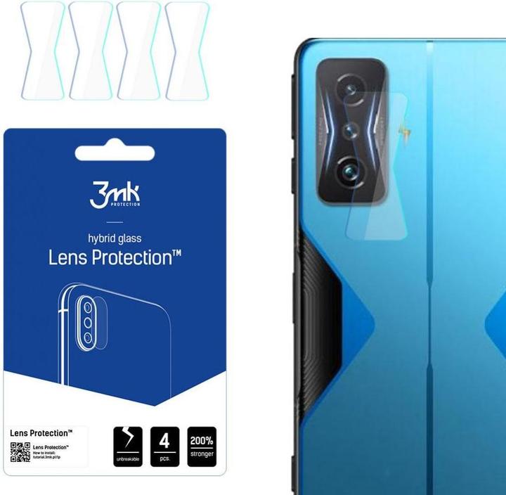 Actual product image 3MK Camera protection glass, camera glass (1 Piece, Xiaomi Redmi K50 Gaming, Xiaomi Poco F4 GT)