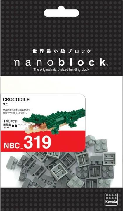 Actual product image Nanoblock Building Block Model Mini Collection Crocodile Level 2