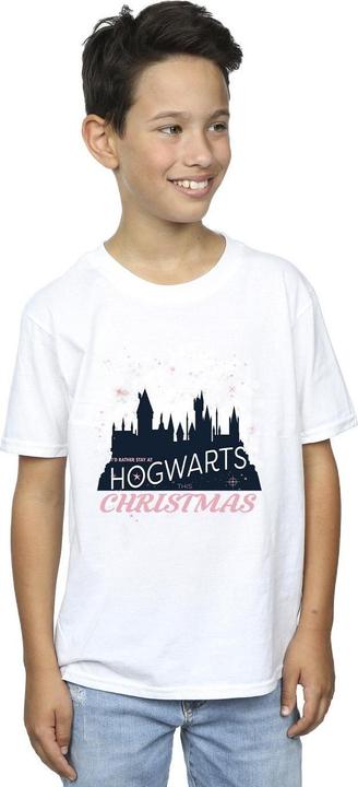 Actual product image Boys Hogwarts Christmas T-Shirt (116)