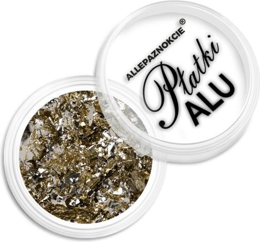 Molly Lac Nail Art Prismatic Flakes Metalilic Gold