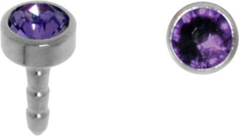 Actual product image Bijouteria internal piercing (Titanium, Crystal)
