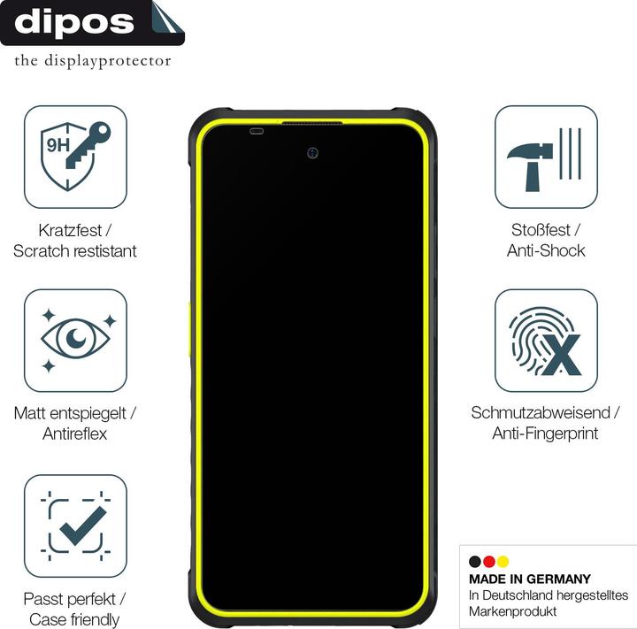 Produktbild Dipos Anti-Shock Displayschutz Matt 9H (1 Stück, Ulefone Armor X)