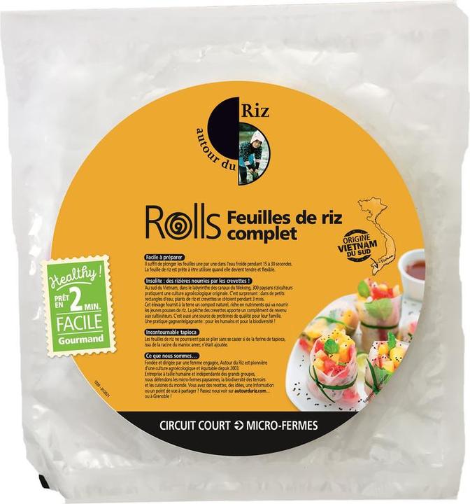 Actual product image Autour du Riz Wholemeal rice leaves Ø 28cm